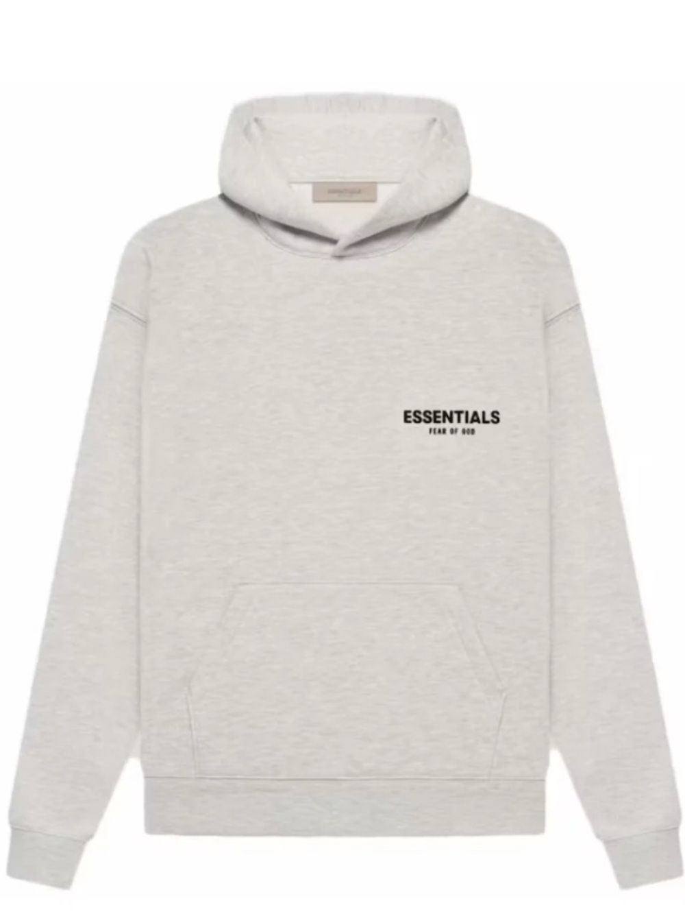Fear of God ESSENTIALS Heather Light Gray Pullover Hoodie